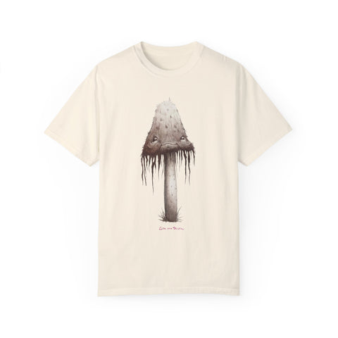 Inkcap Mushroom Man Unisex Garment-Dyed T-shirt