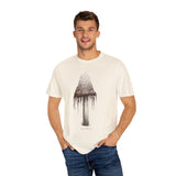 Inkcap Mushroom Man Unisex Garment-Dyed T-shirt