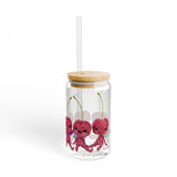 Cherry Fairy Sipper Glass, 16oz