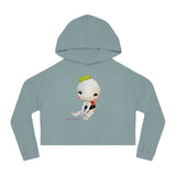 Sushi Boy Woman's Cropped Hooded Sweatshirt