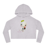 Sushi Boy Woman's Cropped Hooded Sweatshirt